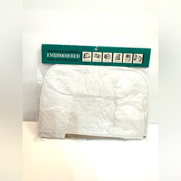 Vintage 70’s Retro 2-SliceToaster Appliance Cover Embroidered Dora May NEW - Picture 4 of 4